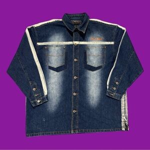 90s Knockout Jeans Bleached Denim Shirt